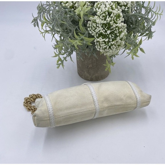 Kate Spade Off white suede and Leather Clutch Made in Italy - Picture 4 of 15